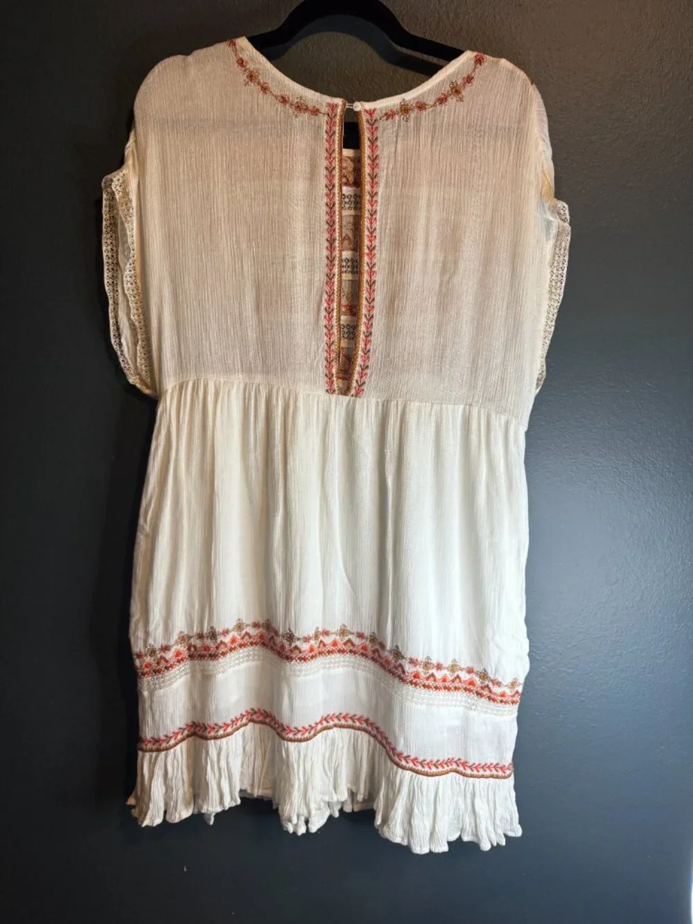 Free People "Sunrise Wanderer" Embroidered Mini Dress - Picture 3 of 3